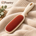 Poaetry™ Terracotta Lint & Pet Hair Brush with Ivory Handle