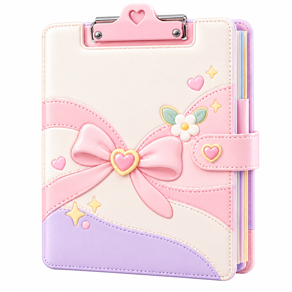 Rovqela™ Bow Clipboard Folio