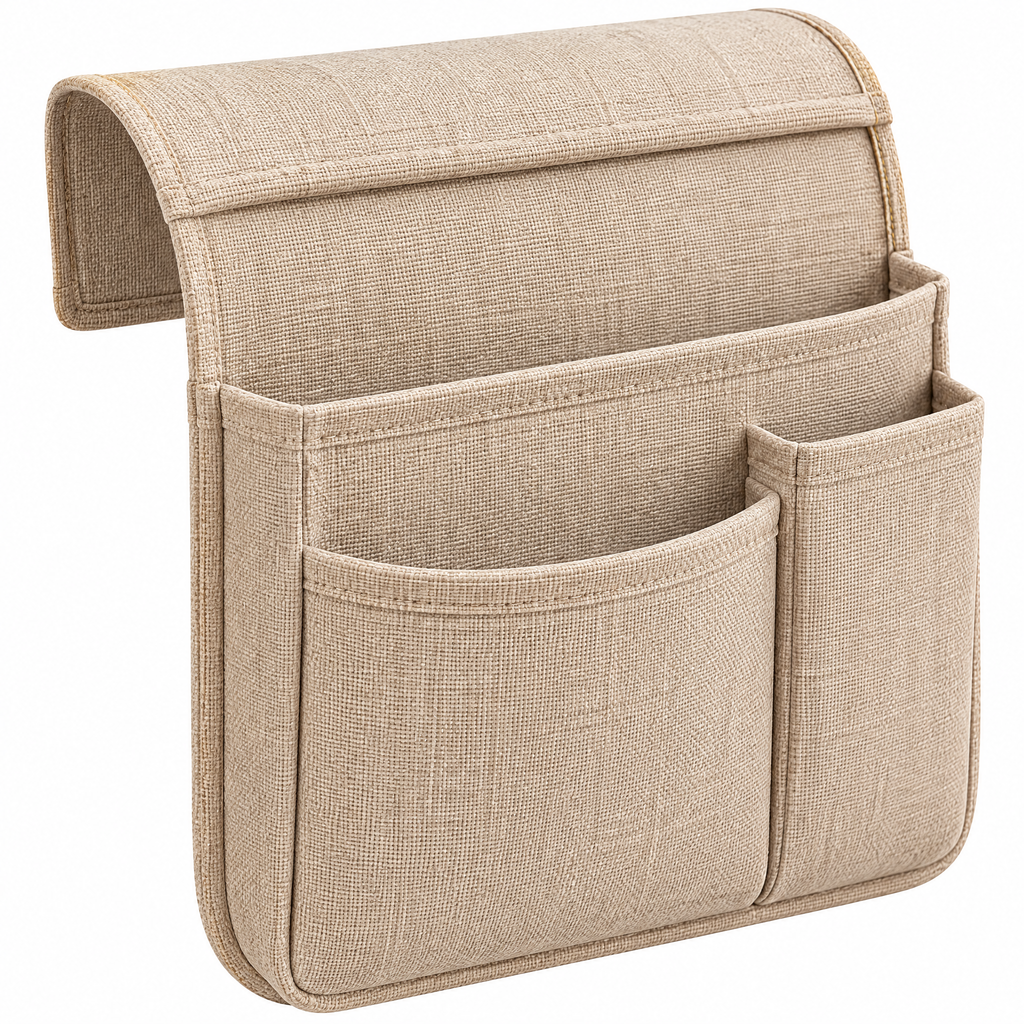 Poaetry™ Beige Bedside Hanging Organizer