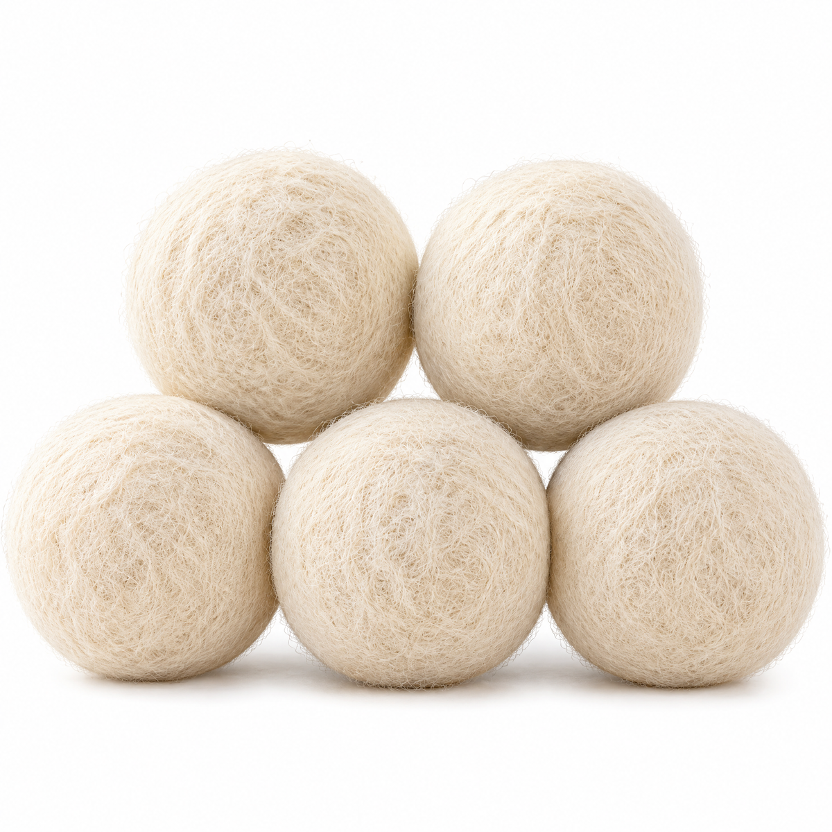 Poaetry™ Natural Wool Dryer Balls — Set of 6